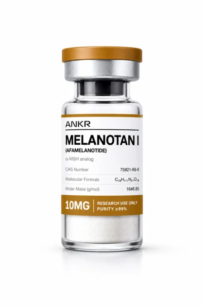 Melanotan I 10mg (Afamelanotide analogue) research peptide vial - ANKR Lab